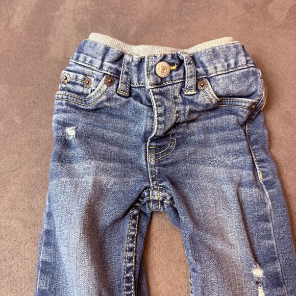 Levi's Jeans CUTE Baby Boy Pull On Pant Knit Waistband 6 Months - Picture 3 of 9